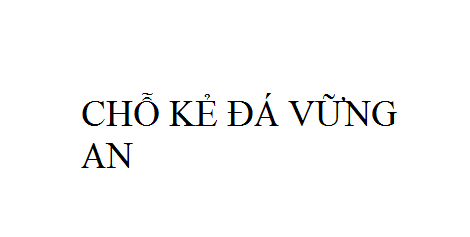 Nhạc: Chỗ Kẻ Đá Vững An