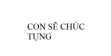 Nhạc: Con Sẽ Chúc Tụng