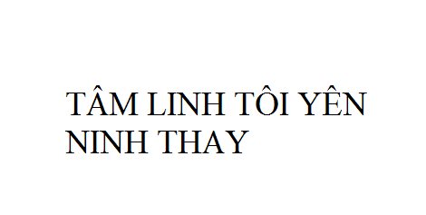 Nhạc: Tâm Linh Tôi Yên Ninh Thay